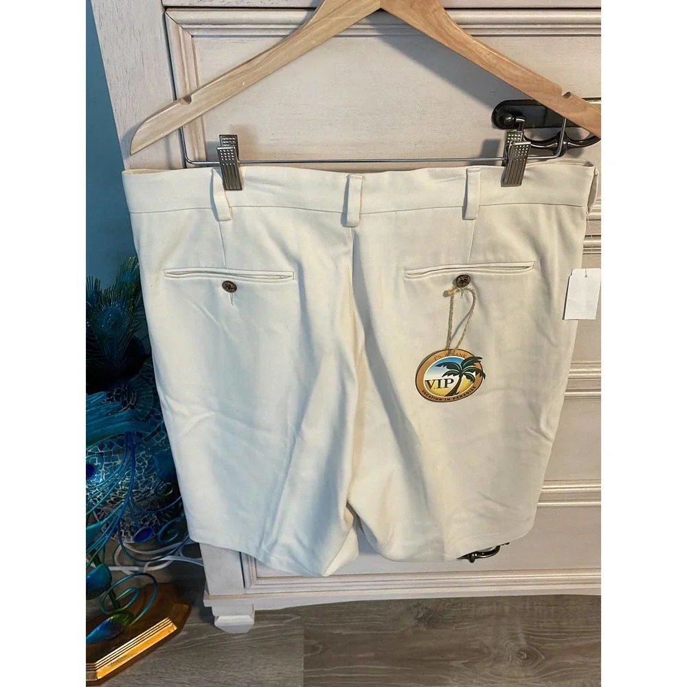 NWT JOS A BANK vacation in Paradise silk casual shorts size 36